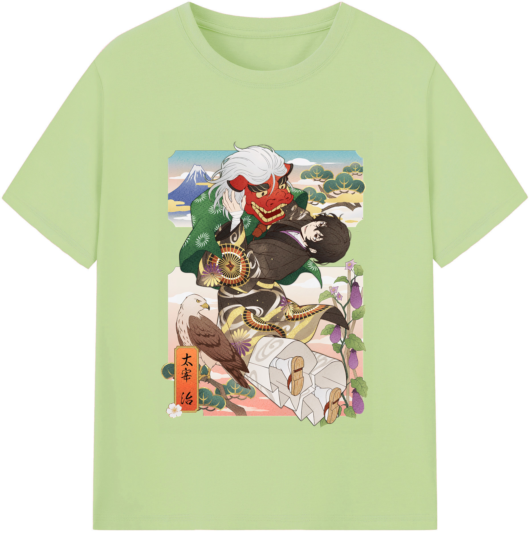 （画像用） 文豪ストレイドッグス Bungo Stray Dogs 綿100％半袖Tシャツ（フロントプリント）